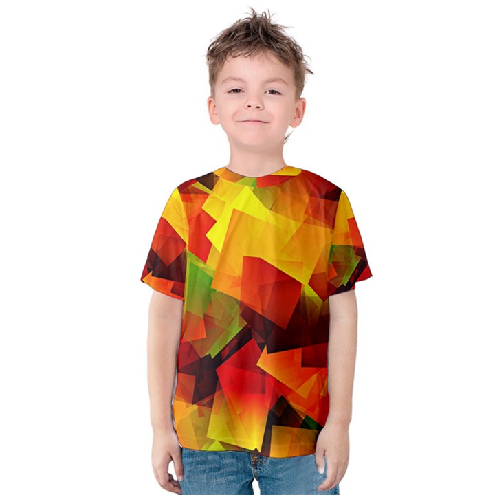 Indian Summer Cubes Kids  Cotton Tee