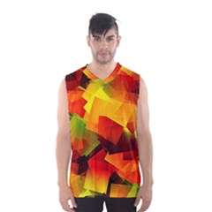 Indian Summer Cubes Men s Basketball Tank Top