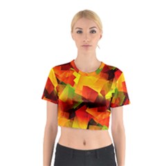 Indian Summer Cubes Cotton Crop Top