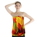 Indian Summer Cubes Strapless Top View1