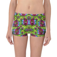 Freedom In Colors And Floral Boyleg Bikini Bottoms by pepitasart