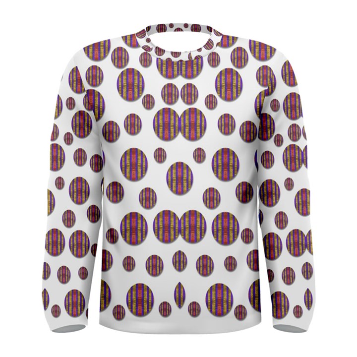 Shimmering Polka Dots Men s Long Sleeve Tee