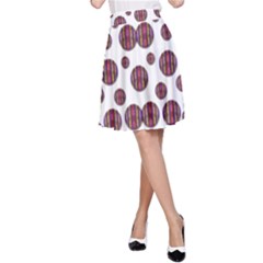 Shimmering Polka Dots A-line Skirt by pepitasart