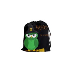 Who Is A Witch? - Green Drawstring Pouches (xs) 