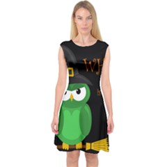 Who Is A Witch? - Green Capsleeve Midi Dress