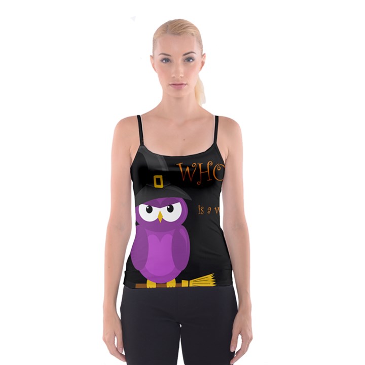 Who is a witch? - purple Spaghetti Strap Top