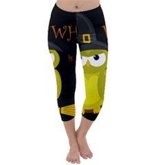 Who Is A Witch? - Yellow Capri Winter Leggings  by Valentinaart