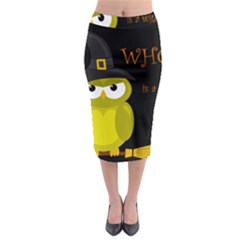 Who Is A Witch? - Yellow Midi Pencil Skirt by Valentinaart