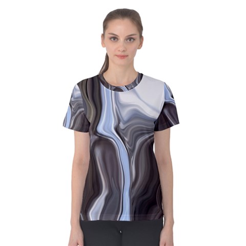 Metallic And Chrome Women s Cotton Tee by digitaldivadesigns