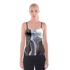 Metallic And Chrome Spaghetti Strap Top by digitaldivadesigns