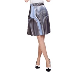 Metallic And Chrome A-line Skirt by digitaldivadesigns