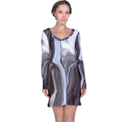 Metallic And Chrome Long Sleeve Nightdress by digitaldivadesigns