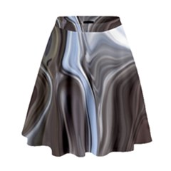 Metallic And Chrome High Waist Skirt by digitaldivadesigns