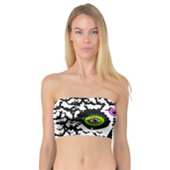 Bat Lady Sugar Skull Bandeau Top by burpdesignsA