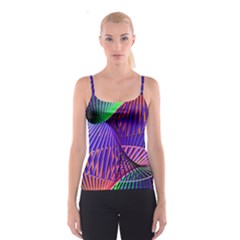 Colorful Rainbow Helix Spaghetti Strap Top by designworld65