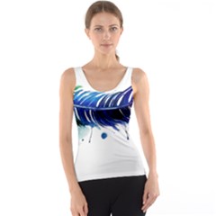 Watery Feather Tank Top by EverIris