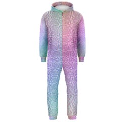 Rainbow Colorful Grid Hooded Jumpsuit (men)  by designworld65