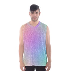 Rainbow Colorful Grid Men s Basketball Tank Top by designworld65