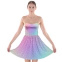 Rainbow Colorful Grid Strapless Bra Top Dress View1