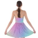 Rainbow Colorful Grid Strapless Bra Top Dress View2