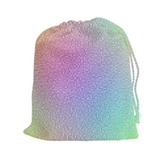 Rainbow Colorful Grid Drawstring Pouches (xxl)