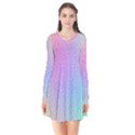 Rainbow Colorful Grid Flare Dress View1