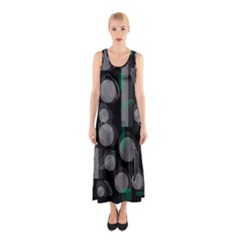 Come Down - Green Sleeveless Maxi Dress