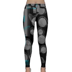 Come Down - Blue Classic Yoga Leggings