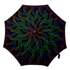 Rainbow Helix Black Hook Handle Umbrellas (medium)