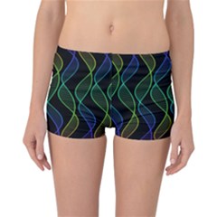 Rainbow Helix Black Reversible Boyleg Bikini Bottoms