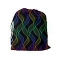 Rainbow Helix Black Drawstring Pouches (Extra Large) View2