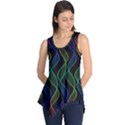 Rainbow Helix Black Sleeveless Tunic View1