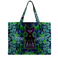 Lady Draccula With Flower Ghost And Love Zipper Mini Tote Bag by pepitasart