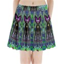 Lady Draccula With Flower Ghost And Love Pleated Mini Skirt View1