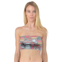 Jam Pattern Bandeau Top by kostolom3000shop