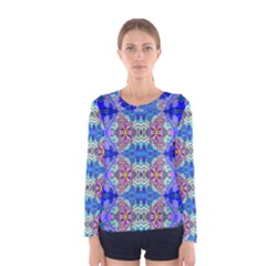 Blue Crystal-annabellerockz-4 Women s Long Sleeve Tee