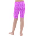 Pink elegant pattern Kids  Mid Length Swim Shorts View2