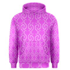 Pink Elegant Pattern Men s Pullover Hoodie by Valentinaart