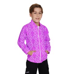 Pink Elegant Pattern Wind Breaker (kids)