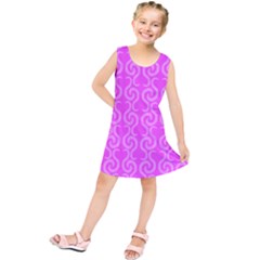 Pink Elegant Pattern Kids  Tunic Dress by Valentinaart