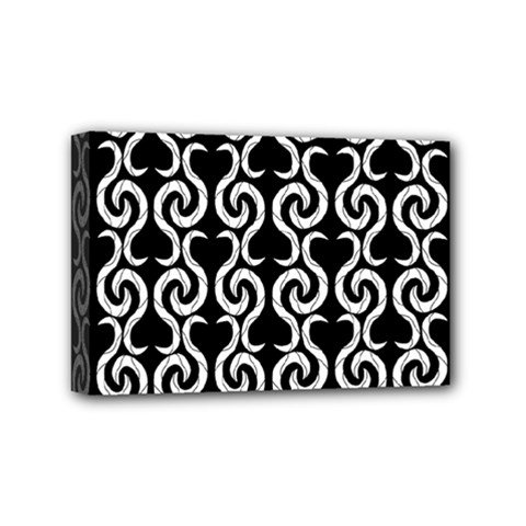 Black And White Pattern Mini Canvas 6  X 4 