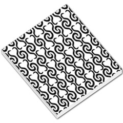 White And Black Elegant Pattern Small Memo Pads by Valentinaart