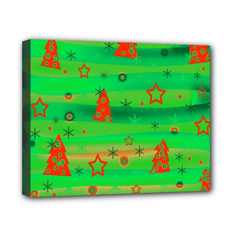 Green Xmas Magic Canvas 10  X 8  by Valentinaart