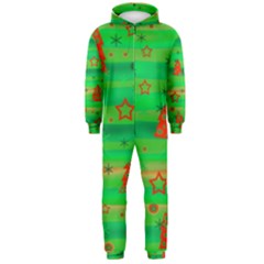 Green Xmas Magic Hooded Jumpsuit (men) 