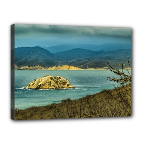 Mountains And Sea At Machalilla National Park Ecuador Canvas 16  X 12 