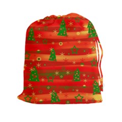 Christmas Magic Drawstring Pouches (xxl) by Valentinaart