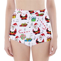 Xmas Song High-waisted Bikini Bottoms by Valentinaart