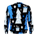 Blue playful Xmas Men s Sweatshirt View2