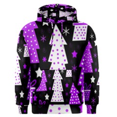 Purple Playful Xmas Men s Pullover Hoodie by Valentinaart