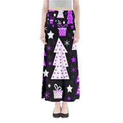 Purple Playful Xmas Maxi Skirts by Valentinaart